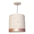 Lustre Pendente Infantil Pérolas Coloridas - 25x25 Branco Bivolt