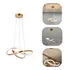 Lustre Pendente Led 35w Moderno Decorativo 3 Em 1 Dourado Empório G
