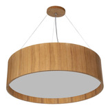 Lustre Pendente Madeira 50cm