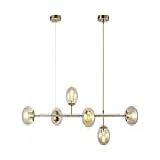 Lustre Pendente Moderno Esfera Bola Dourado Inovartte INL85