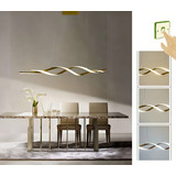 Lustre Pendente Moderno Espiral Dourado Fosco Sala mesa Jantar Cabo 2m Luz 3 1 Green Age