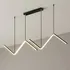 Lustre Pendente Moderno Luminária Minimalista Led 3 Em 1 Estrutura Preto 110v/220v