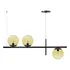 Lustre Pendente Plx0009 Luminalux Vidro Jabuticaba 3 Globos