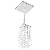 Lustre Pendente Quadrado Clearcrillic