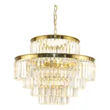Lustre Pendente Redondo Cristal