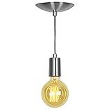 Lustre Pendente Tubo Cilindro Alumínio Escovado Fio 1 20m
