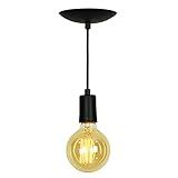 Lustre Pendente Tubo Cilindro Alumínio Preto Fio 1 20m
