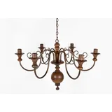Lustre Rustico Madeira Torneado