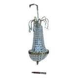 Lustre Teto Antigo Cristal Clássico Luxo 52x23cm 2 4kg Rarid