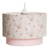 Lustre Tubular Duplo Rosa Quarto Bebê Infantil Menina