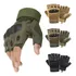 Luva Airsoft Tática Meio Dedo Paintball Militar Esporte Ação