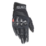 Luva Alpinestars Halo Preto Para Viagem Moto Big Trail Tamanho G