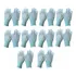 Luva Antiestatica Dedo Emborrachado Pu Grande Kit 10pc
