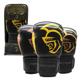 Luva Boxe Muay Thai Black Line Pretorian