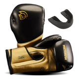Luva Boxe Muay Thai Pretorian Elite Dourada Bolsa