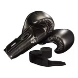 Luva Boxe Muay Thai Pretorian Elite Preto Bandagem Bolsa
