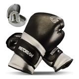 Luva Boxe Muay Thai Pretorian Elite Silver Prata Bolsa