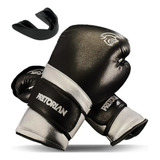 Luva Boxe Muay Thai Pretorian Elite Silver Prata Bolsa