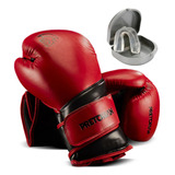 Luva Boxe Muay Thai Pretorian Elite Vermelha Bolsa
