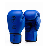 Luva Boxe Muay Thai Tradicional 14oz Azul Fheras 000670