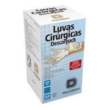Luva Cirúrgica Estéril Em Látex Com Pó 50 Pares 100 Unidades Branca Tamanho 7 5 Descarpack