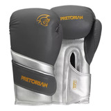 Luva Cl Boxe Muay Thai Pretorian Elite Cinza Chumbo Bolsa