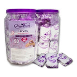 Luva Com Creme Emoliente 50 Pares Kit Manicure