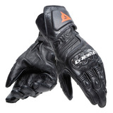 Luva Dainese Carbon 4 Long Leather Black Red Tamanhos