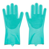 Luva De Cozinha Silicone 1 Par Esfrega Lavar Louça Prato Pet