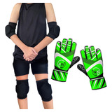 Luva De Goleiro Wk Joelheira E Cotoveleira Infantil