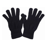 Luva De Lã Preta Kit 12 Pares Unissex Inverno Frio Atacado