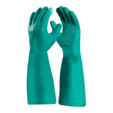 Luva De Latex Nitrilico Cano Longo 46 Cm Verde Limpeza Geral