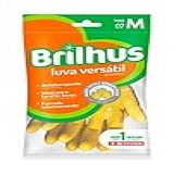 Luva De Látex Versátil Tamanho M Cor Amarela Linha Brilhus Bettanin