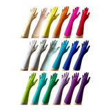 Luva De Lycra Comprimento Médio Adulta N 8   Diversas Cores