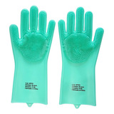 Luva De Silicone Esponja Mágica Multiuso Cozinha Azulejos