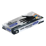 Luva De Vinilflex S pó Bompack C 100 Un M Preta
