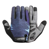 Luva Dedo Longo Ciclismo Couro Gel Academia Bike