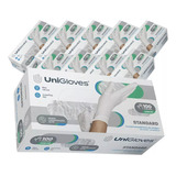 Luva Descartável Látex C pó Kit 10 Cx 1000un Unigloves Tam M