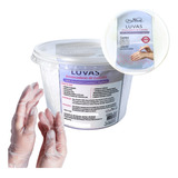 Luva Econômica Com Creme Emoliente Pote Com 50 Unidades