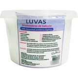 Luva Econômica Com Creme Emoliente Pote Com 50 Unidades