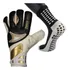 Luva Goleiro Three Stars Tigra   Brinde Meia Antiderrapante