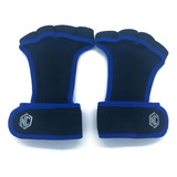 Luva Grip Munhequeira Cross Pull Up Protetor 4 Dedos Nc Cor Preto azul Tamanho Gg