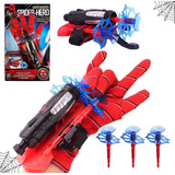 Luva Homem Aranha Lançador De Teia Brinquedo Infantil