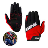 Luva Ims Army Motocross Bike Moto Trilha Mtb Enduro Par Cor Vermelho Preto Tamanho Gg
