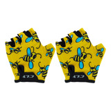 Luva Infantil Ciclismo Bike Cly Kids Meio Dedo Cores Nf