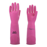 Luva Latex Ranhurada Rosa