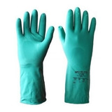 Luva Látex Silver Anti alérgica Verde Para Limpeza Uso Geral