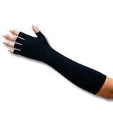 Luva Longa De Proteção Solar FPU50 Antiderrapante Serve Para Dirigir Par Flambé Preto M 