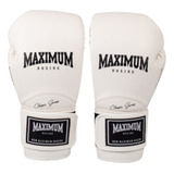 Luva Marca Maximum New Classic Muay Thai Boxe White