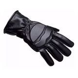 Luva Masculina E Feminina Moto Motoqueiro Motoboy Motociclista Dedo Inteiro Frio Inverno Couro Legitimo